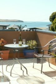 Beach penthouse balcony