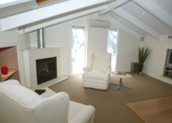 The penthouse main bedroom