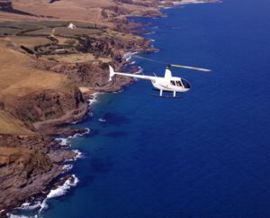 Coastal view from helicopter