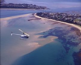 Flying over San Remo bridge
