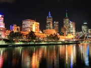 Melbourne at night